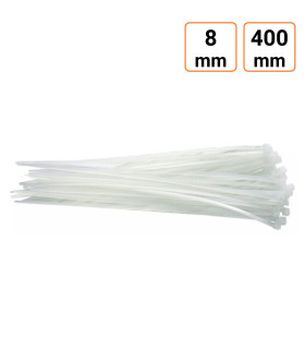 Colliers plastique type Colson Rilsan 8 mm x 400 mm par 30 ex.