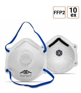 Masque anti-poussière FFP2 avec valve - par 10 ex.