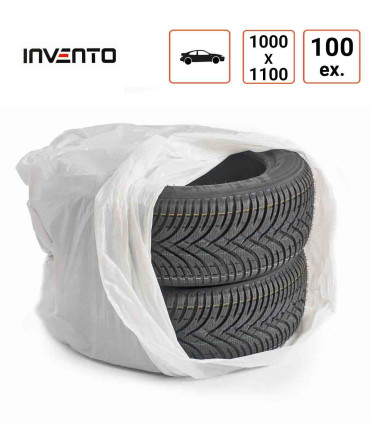 Lot de 100 Sac à pneus BLANC Invento 1000 x 1100 mm