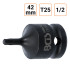 Douille à choc Torx T25 1/2" pouce longueur 42 mm