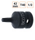 Douille à choc Torx T40 1/2" pouce longueur 42 mm