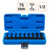 Jeu de 9 douilles à choc en 1/2 Torx de T20 à T70