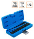 Jeu de 9 douilles à choc en 1/2 Torx