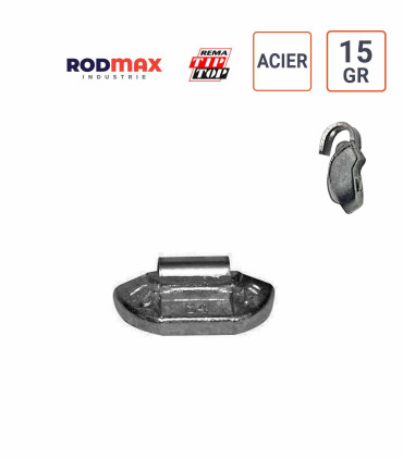 Masses ACIER de 15 gr.  boite de 100 ex. RODMAX