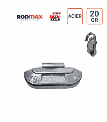 Masses ACIER de 20 gr.  boite de 100 ex. RODMAX