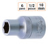 Douille CRV six pans 1/2 pouce en 10mm