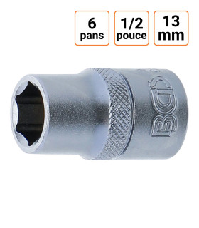 Douille CRV six pans 1/2 pouce en 13mm