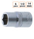 Douille CRV six pans 1/2 pouce en 14mm