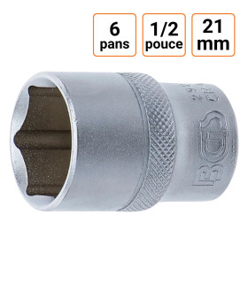 Douille CRV six pans 1/2 pouce en 21mm