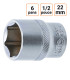 Douille CRV six pans 1/2 pouce en 22mm