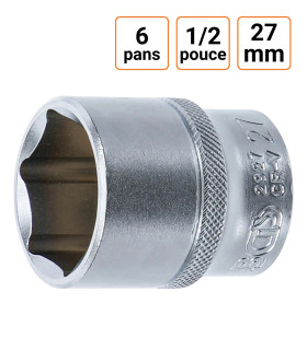 Douille CRV six pans 1/2 pouce en 27mm
