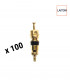 Obus de valves en laiton (x100)