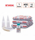 Bigkit Carton de 12 colles à parebrise BETASEAL avec canules tampons et primaire