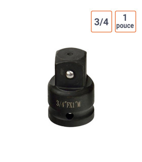 adaptateur réducteur douille à chocs 3/4 F vers 1 M