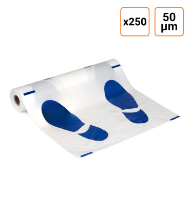 Tapis de sol de protection jetables par rouleau de 250 pièces