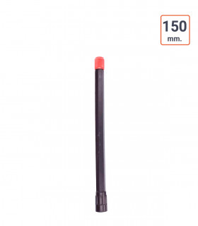 Rallonge de valve plastique droite NOIR 150 mm