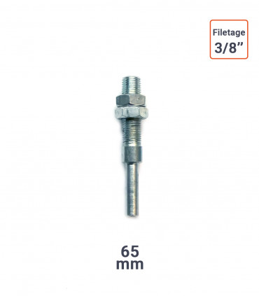 adaptateur porte outils 6 mm LONG pour Rape Cloche filetage 3/8''