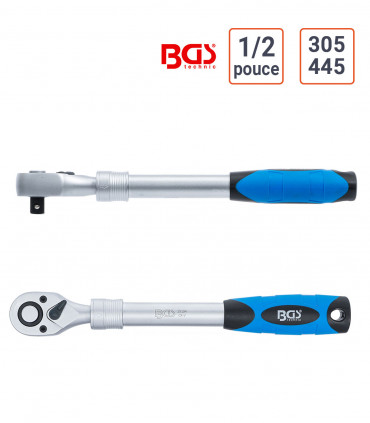 Cliquet extensible 1/2 pouce 305 - 445 mm