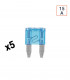 Fusible voiture Mini 15A - vendu par 5 ex.