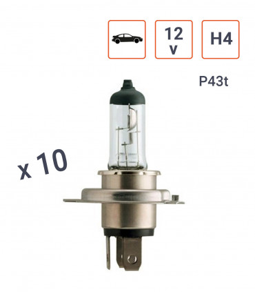 Ampoule H4 12V 60W Culot P43t - Boite de 10 ex.