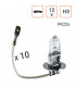 Ampoule H3 12V-55W Culot PK22s - Boite de 10 ex.