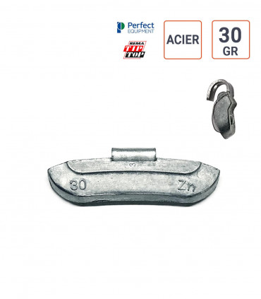 Masses ACIER de 30 gr.  boite de 100 ex.