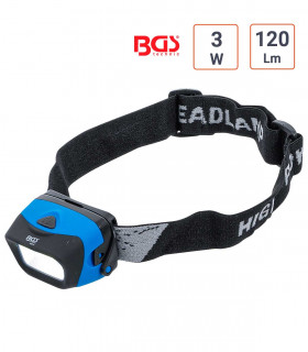 Lampe frontale COB LED 3W