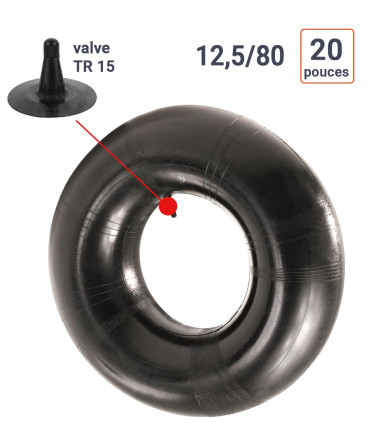 Chambre à Air 12,5/80-20 valve TR15