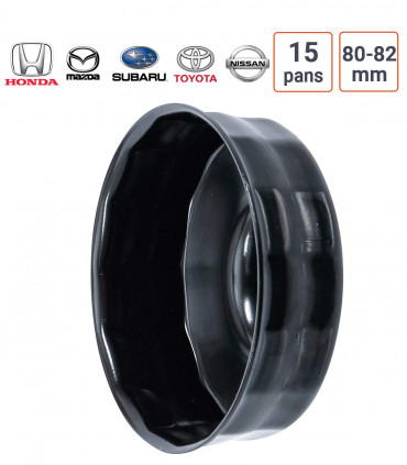 Cloche à filtre à huile 15 pans pour Honda, Mazda, Nissan, Subaru, Toyota