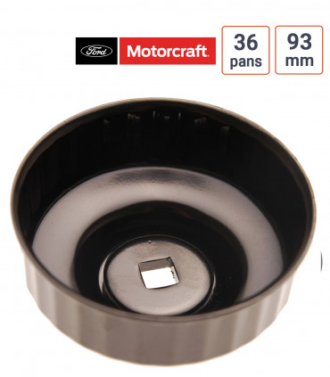 Cloche à filtre à huile 36 pans 93 mm pour Ford Motorkraft