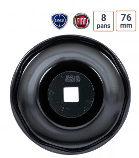 Cloche à filtre à huile 8 pans  pour Fiat, Lancia