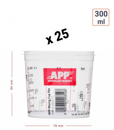 25 Godets de mélange 385g 300 ml