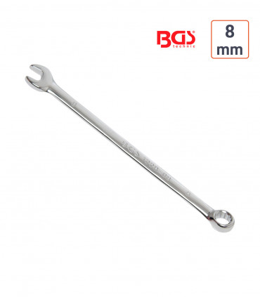 Clé mixte 8 mm extra longue haute qualité