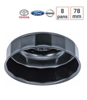 Cloche à filtre à huile 15 pans 78 mm