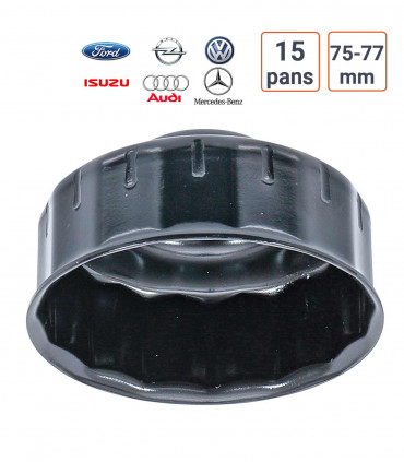 Cloche à filtre à huile 15 pans pour Audi, Ford, Isuzu, MB, Opel, VW