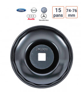 Cloche à filtre à huile 15 pans Audi, Ford, MB, Opel, VW
