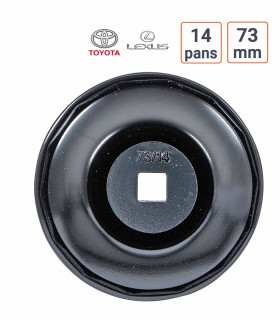 Cloche à filtre 14 pans  73 pour Lexus Toyota