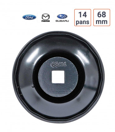 Cloche à filtre  14 pans 68 mm Ford, Mazda, Subaru