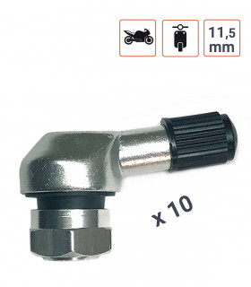Valve coudée ALU scooter et moto par 10 ex. Valve coudée ALU scooter et moto par 10 ex.