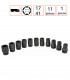 11 douilles à choc 1 POUCE 17 à 41 mm