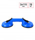 Double Ventouse pour Pare-brise  2 x 115 mm pour 70 kg.