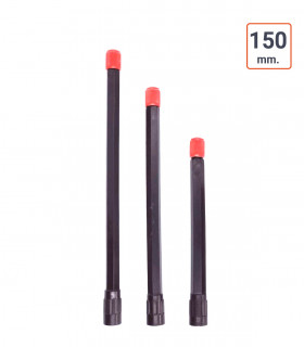 Rallonge de valve plastique droite NOIR