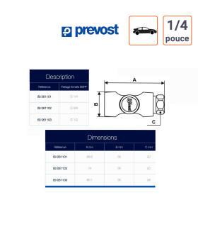 Tableau Raccord Rapide Prevost S1