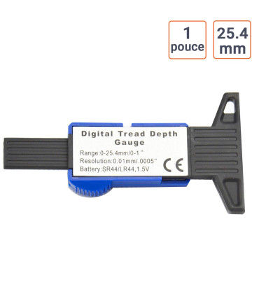 Jauge digitale pour pneu specifications