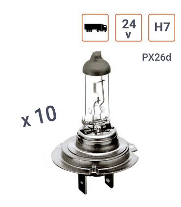 Ampoule H7 24V 70W Culot PX26d - Boite de 10 ex.