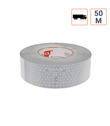 Bande contour réfléchissante ECE 104 pour camion - 50 mètres