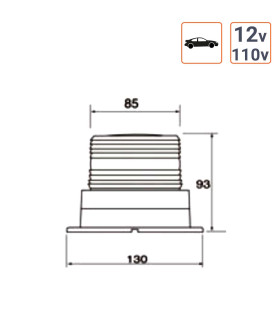 Feux à éclats Type 538  Class III 12V details