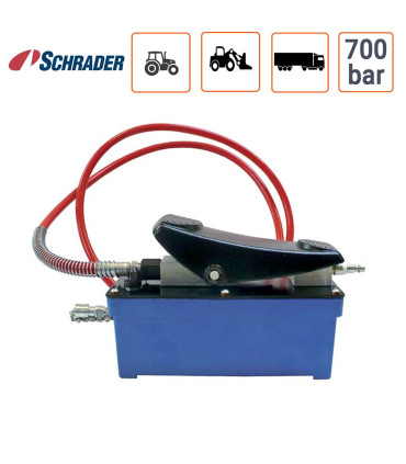 Pompe Hydraulique 700 bar Schrader + flexible pour détaloneur