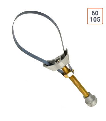 Clé à filtre à sangle acier à ressort de 60 à 105 mm