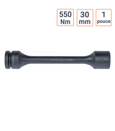 Douille de torsion à contrôle de couple - 1 pouce 30 mm 550 Nm